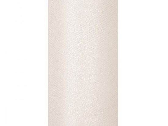 Paris Dekorace Tyl s lurexem, krémový, 15cm/9m
