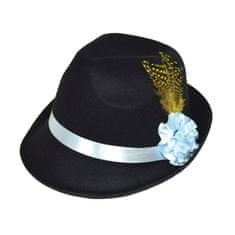 funny fashion Tyrolský klobouk s peřím