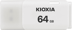KIOXIA 64GB USB Flash Hayabusa 2.0 U202 bílý,