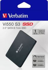 Verbatim SSD 1TB SATA III Vi550 S3 interní disk 2.5", Solid State Drive