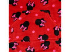 sarcia.eu DISNEY Minnie Mouse Červená Dívčí mikina/Župan/Deka s kapucí Kapesní Kapsa Snuddie 122-140 cm
