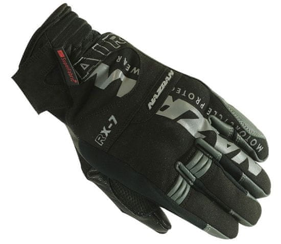 NAZRAN Dámské rukavice na moto RX-7 2.0 black/black