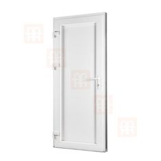 TROCAL Plastové dveře | 90 x 205 cm (900 x 2050 mm) | bílé | prosklenné | levé