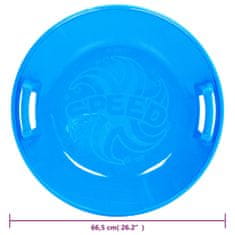 Greatstore Sáňkovací talíř kulatý modrý 66,5 PP