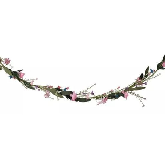 MojeParty Rozlučka Boho Floral - Girlanda květinová 1,9 m