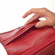 Carmelo červená dámská peněženka 2109 P CV