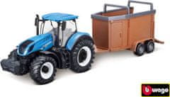 BBurago  ASST 10cm Farm Tractor s vlečkou