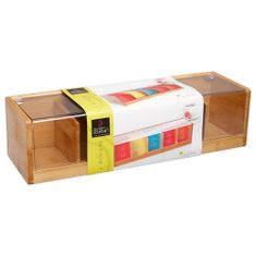 Secret de Gourme Bambusová krabička na čaj, 36x11x10 cm