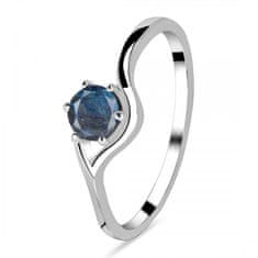 Klenoty Amber Luxusní stříbrný prsten labradorit Universe Velikost: 54