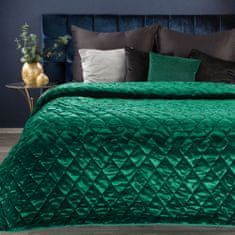 Eurofirany Dekorativní přehoz na postel KRISTIN3 230x260 tmavě zelený
