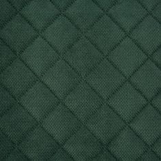 Eurofirany Dekorativní přehoz na postel MILO 220x240 tmavě zelený