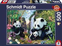 Schmidt Puzzle Pandy u vodopádu 500 dílků