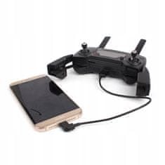 XREC KABEL USB na MicroUSB 30cm pro telefonní a dronové vybavení DJI