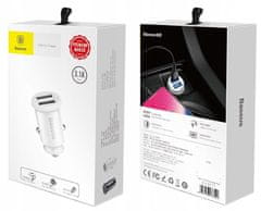 BASEUS Mini nabíječka do auta 3,1A + 2x USB - BASEUS