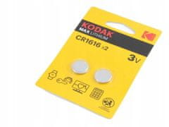 Kodak Lithiová baterie KODAK 3V CR1616 DL1616 YA 2 ks.