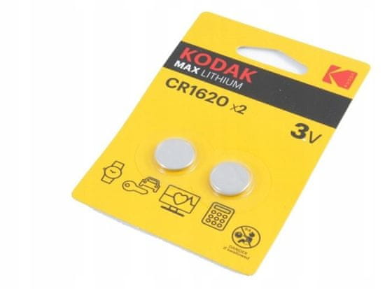 Kodak Lithiová baterie KODAK 3V CR1620 DL1620 EA 2 ks.