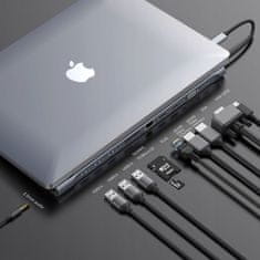 BASEUS Adaptér HUB USB-C 3.0 HDMI VGA pro MacBook Baseus
