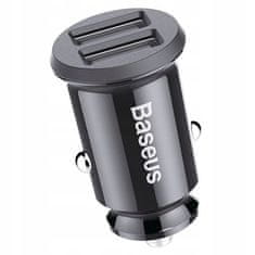 BASEUS Nabíječka do zapalovače cigaret 3,1A, 2x USB 5V - BASEUS