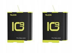 TELESIN USB nabíječka 2x baterie pro GOPRO HERO 10 9 BLACK - Telesin