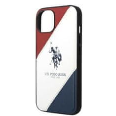 U.S. Polo Assn. US Polo USHCP14SPSO3 hard silikonové pouzdro iPhone 14 6.1" white Tricolor Embossed