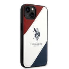 U.S. Polo Assn. US Polo USHCP14MPSO3 hard silikonové pouzdro iPhone 14 PLUS 6.7" white Tricolor Embossed