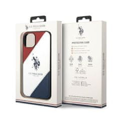 U.S. Polo Assn. US Polo USHCP14MPSO3 hard silikonové pouzdro iPhone 14 PLUS 6.7" white Tricolor Embossed