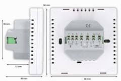 Aluzan EB-160 WiFi - programovatelný termostat pro ovládání kotlů i elektrického vytápění do 16A, Barva: Světlý displej