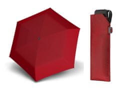 Doppler Carbonsteel SLIM UNI červený odlehčený skládací plochý deštník Barva: Červená