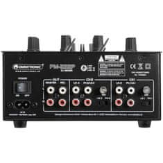 Omnitronic PM-222P, 2-kanálový mixážní pult s MP3/BT přehrávačem