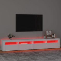 Vidaxl TV skříňka s LED osvětlením bílá 240x35x40 cm