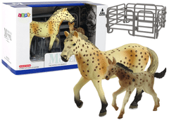 shumee Sada 2 figurek Koně Farm Horse Foal Breed Knabstrupper