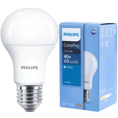 Philips LED žárovka E27 A60 5,5W = 40W 470lm 3000K Teplá bílá