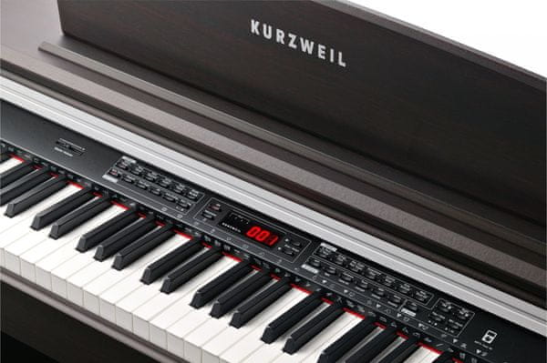 kurzweil ka150 digitális zongora gyönyörű megjelenés usb midi rca 3 pedál beépített hangszóró 