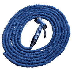 Bradas Flexibilní, smršťovací zahradní hadice 10m-30m s postřikovačem - modrá TRICK HOSE