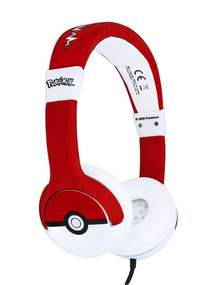 Levně OTL Technologies Pokémon Red Pokeball dětská sluchátka