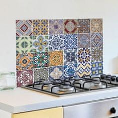 Crearreda Samolepicí kuchyňský panel Crearreda KP Azulejos 67202 Malované portugalské dlaždičky azulejos