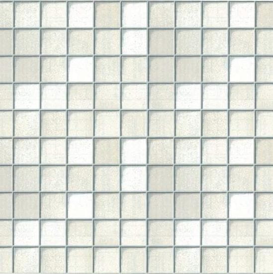 Gekkofix Samolepicí fólie GEKKOFIX 11510, 45 cm x 2 m | Bílo-stříbrná mozaika