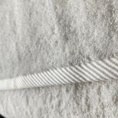 Ch. Fischbacher Malý bavlněný ručník PURE s úzkou bordurou 30 x 30 cm, starorůžová