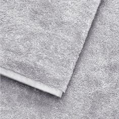 Ch. Fischbacher Bavlněný hostovský ručník PURE s úzkou bordurou 40 x 60 cm, světle šedá