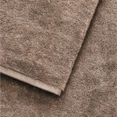 Ch. Fischbacher Malý bavlněný ručník PURE s úzkou bordurou 30 x 30 cm, hnědá