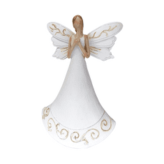 1patro Andílek v bílých šatech s ornamentem E187623-1