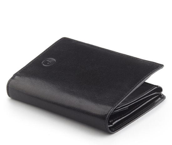 Peterson Pánská kožená peněženka se zabezpečením RFID Harrington černá