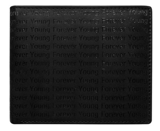 FOREVER YOUNG Pánská kožená peněženka Sastamala černá
