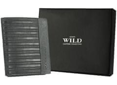 Always Wild Pánská kožená peněženka se zabezpečením RFID Riihimaki černá univerzální