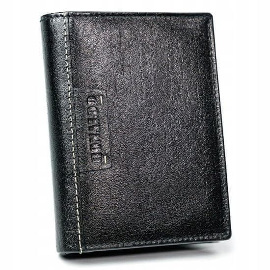 RONALDO Pánská kožená peněženka se zabezpečením RFID Raseborg černá