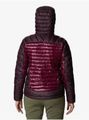 Fialová dámská vzorovaná prošívaná zimní bunda s kapucí Columbia Labyrinth Loop S