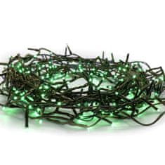 ACA ACA Lighting 300 LED řetěz (po 5cm), zelená, 220-240V plus 8 programů, IP44, 15m, zelený kabel X08300512