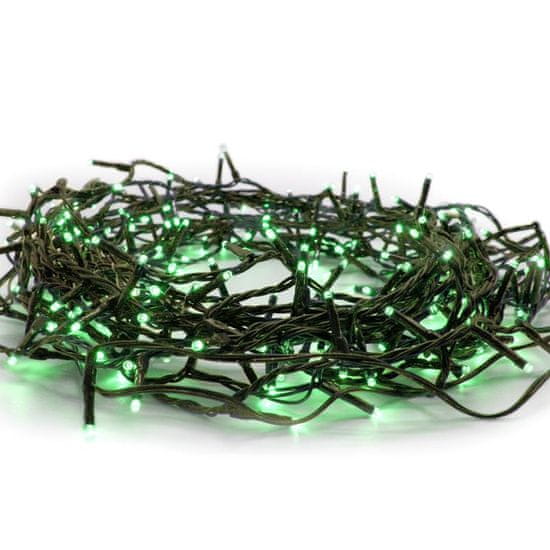 ACA ACA Lighting 100 LED řetěz (po 5cm), zelená, 220-240V plus prodloužitelný (max 6 sad), IP44, 5m, zelený kabel X08100511