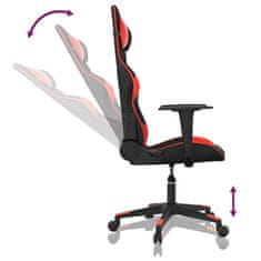Vidaxl Masážní herní židle černá a červená umělá kůže