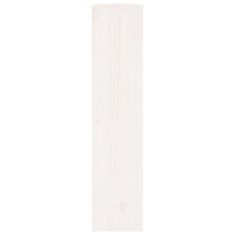 shumee Kryt na radiátor bílý 153 x 19 x 84 cm masivní borové dřevo